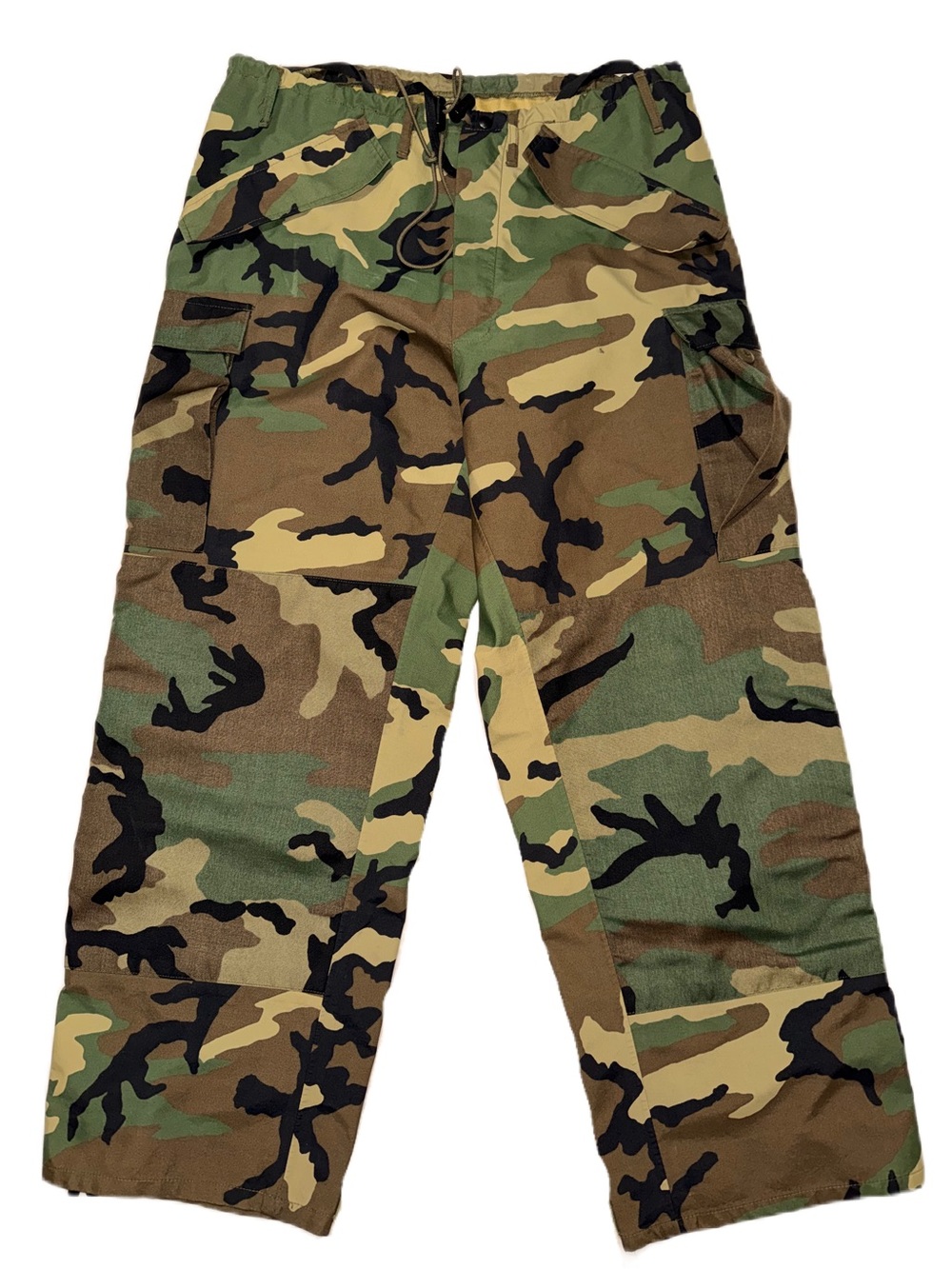 Gore-Tex Cargo Camo Waterproof Pants Woodland Rain Gear Military Utility Snow